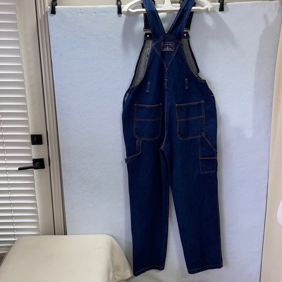 Roundy Ridge Dark Wash Carpenter Overall/Bibs - Picture 6 of 12